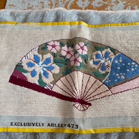 Hand sewn Needlepoint Tapestry.  Stretch and frame it for an amazing art piece - Picture 1 of 4